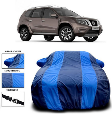 ANTHUB Car Cover For Nissan Terrano (With Mirror Pockets)(Blue)