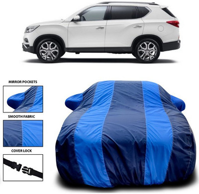 ANTHUB Car Cover For Mahindra XUV400 (With Mirror Pockets)(Blue)