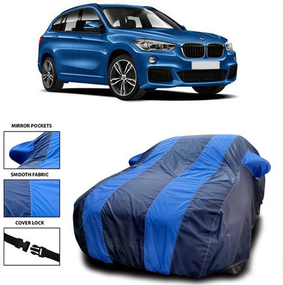 ANTHUB Car Cover For BMW X1 (With Mirror Pockets)(Blue)