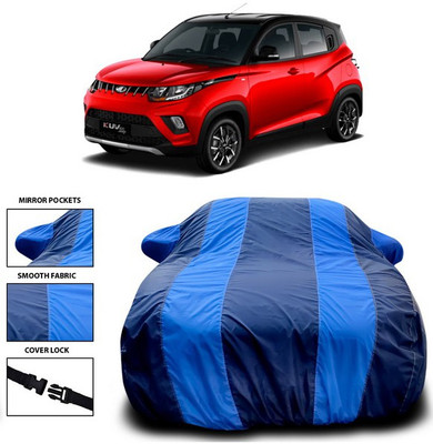 ANTHUB Car Cover For Mahindra KUV100 (With Mirror Pockets)(Blue)