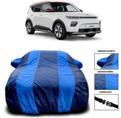 ANTHUB Car Cover For Kia Soul EV (With Mirror Pockets)(Blue)