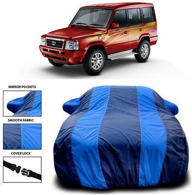 SEBONGO Car Cover For Tata Sumo Victa (With Mirror Pockets)(Blue)