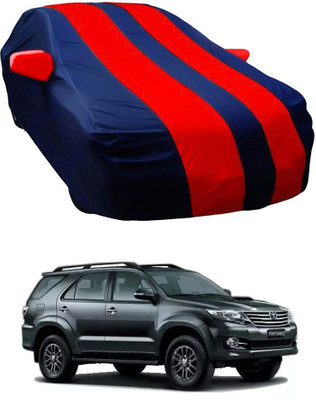 Oshotto Car Cover For Toyota Fortuner Old (With Mirror Pockets)(Red, Blue)