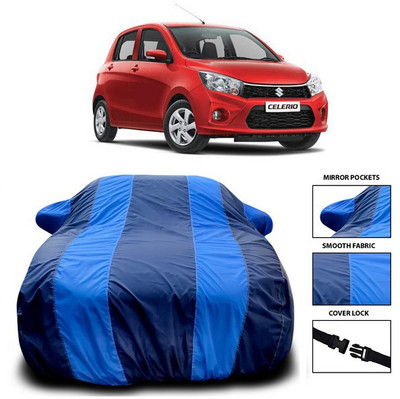 SEBONGO Car Cover For Maruti Suzuki Celerio (With Mirror Pockets)(Blue)