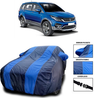 SEBONGO Car Cover For Tata Hexa (With Mirror Pockets)(Blue)