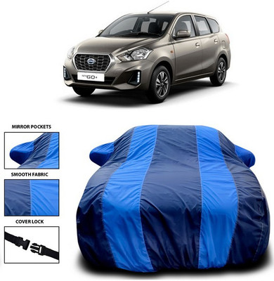 ANTHUB Car Cover For Datsun Go-Cross (With Mirror Pockets)(Blue)