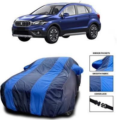 ANTHUB Car Cover For Maruti Suzuki S-Cross (With Mirror Pockets)(Blue)