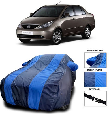 ANTHUB Car Cover For Tata Indigo CS (With Mirror Pockets)(Blue)