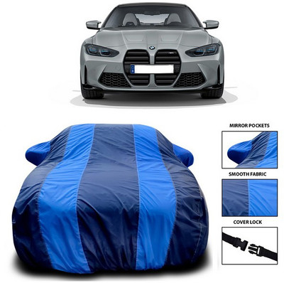 ANTHUB Car Cover For BMW M4 (With Mirror Pockets)(Blue)