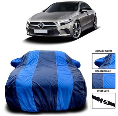 SEBONGO Car Cover For Mercedes Benz A-Class Sedan (With Mirror Pockets)(Blue)