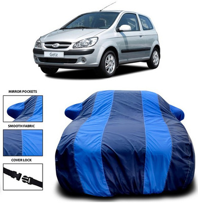 ANTHUB Car Cover For Hyundai Getz (With Mirror Pockets)(Blue)