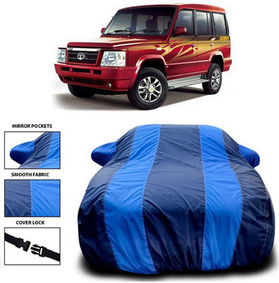 SEBONGO Car Cover For Tata Sumo Gold (With Mirror Pockets)(Blue)
