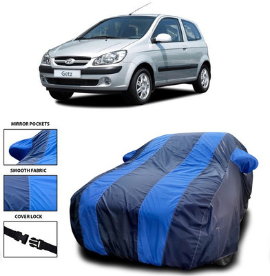 ANTHUB Car Cover For Hyundai Getz (With Mirror Pockets)(Blue)