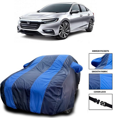 ANTHUB Car Cover For Honda City Facelift (With Mirror Pockets)(Blue)