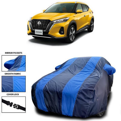 ANTHUB Car Cover For Nissan Kicks (With Mirror Pockets)(Blue)