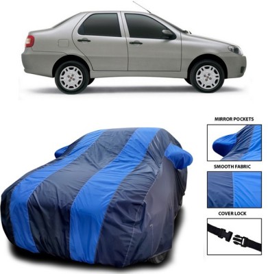 SEBONGO Car Cover For Fiat Sienna (With Mirror Pockets)(Blue)