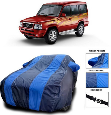 SEBONGO Car Cover For Tata Sumo Victa (With Mirror Pockets)(Blue)