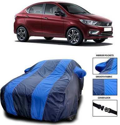 ANTHUB Car Cover For Tata Tigor (With Mirror Pockets)(Blue)
