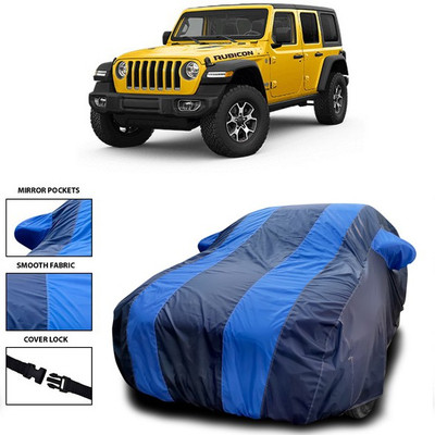 SEBONGO Car Cover For Jeep Wrangler (With Mirror Pockets)(Blue)