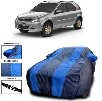 SEBONGO Car Cover For Mahindra Verito Vibe (With Mirror Pockets)(Blue)