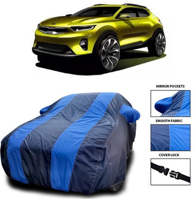 ANTHUB Car Cover For Kia QYI (With Mirror Pockets)(Blue)