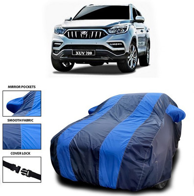 ANTHUB Car Cover For Mahindra XUV 700 (With Mirror Pockets)(Blue)