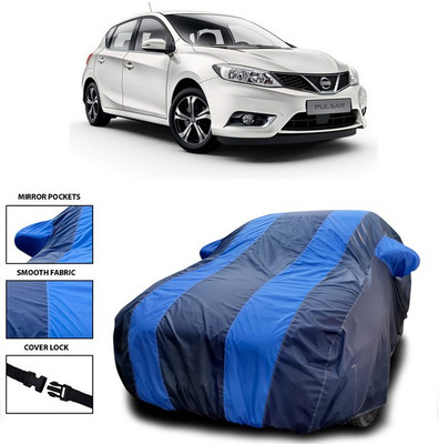 ANTHUB Car Cover For Nissan Pulsar (With Mirror Pockets)(Blue)