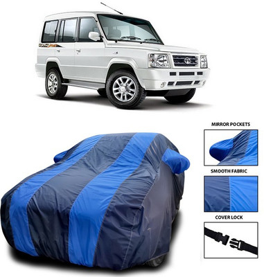 SEBONGO Car Cover For Tata Sumo (With Mirror Pockets)(Blue)