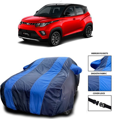 ANTHUB Car Cover For Mahindra KUV100 (With Mirror Pockets)(Blue)