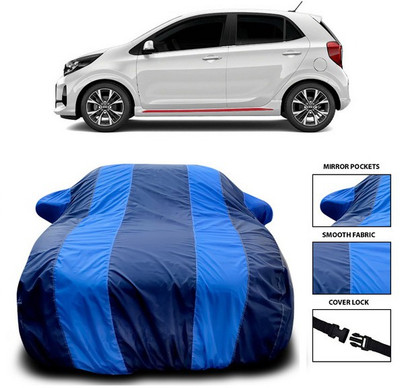 ANTHUB Car Cover For Kia Picanto (With Mirror Pockets)(Blue)