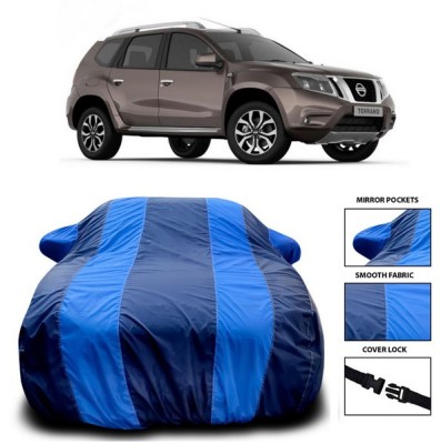 SEBONGO Car Cover For Nissan Terrano (With Mirror Pockets)(Blue)