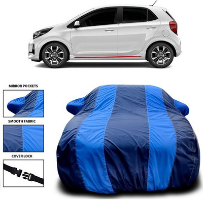 ANTHUB Car Cover For Kia Picanto (With Mirror Pockets)(Blue)