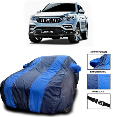 ANTHUB Car Cover For Mahindra XUV 700 (With Mirror Pockets)(Blue)