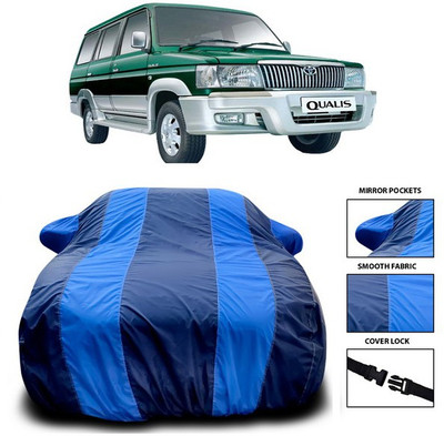 ANTHUB Car Cover For Toyota Qualis (With Mirror Pockets)(Blue)