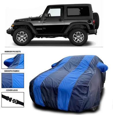 ANTHUB Car Cover For Mahindra Thar (With Mirror Pockets)(Blue)