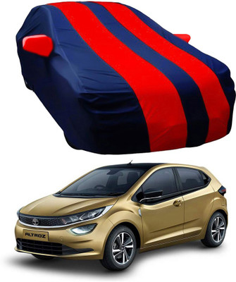 Oshotto Car Cover For Tata Altroz (With Mirror Pockets)(Red, Blue)