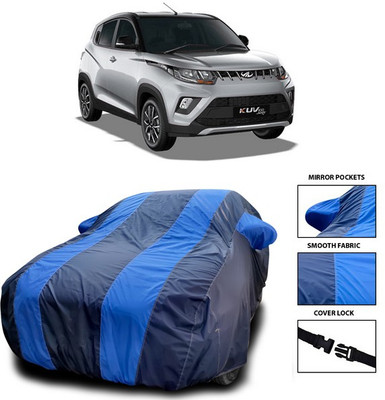 ANTHUB Car Cover For Mahindra KUV100 NXT (With Mirror Pockets)(Blue)