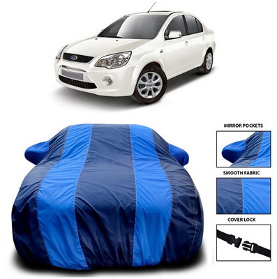 ANTHUB Car Cover For Ford Fiesta Classic (With Mirror Pockets)(Blue)