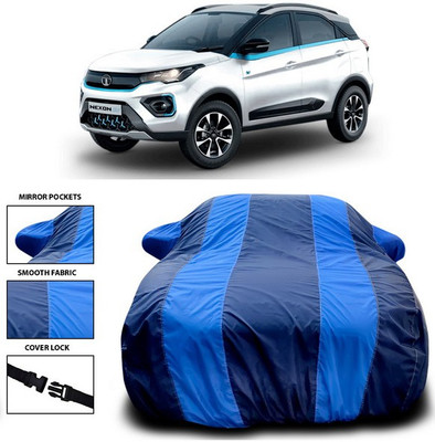 ANTHUB Car Cover For Tata Nexon (With Mirror Pockets)(Blue)