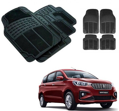 After cars Rubber 3D Mat For  Maruti Suzuki Ertiga(Black)