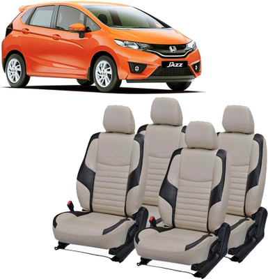 AutoSafe PU Leather Car Seat Cover For Honda Jazz(Detachable Head Rest, 5 Seater)