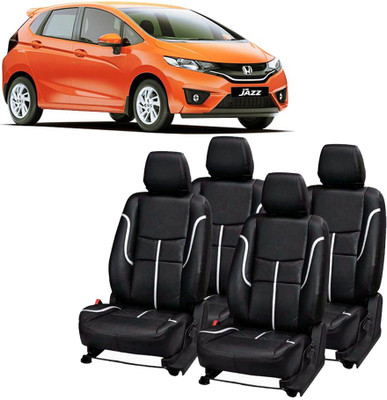 AutoSafe PU Leather Car Seat Cover For Honda Jazz(Detachable Head Rest, 5 Seater)