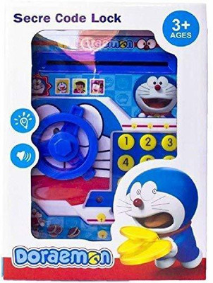 yogi Piggy Bank ATM for Kids Money Safe Savings with Password Coin Bank(Blue)