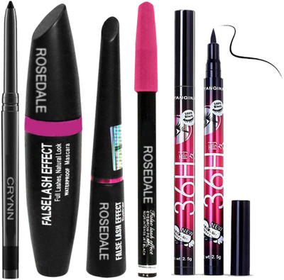 Crynn Smudge Proof Essential Makeup HD9 Beauty Kajal(5 Items in the set)