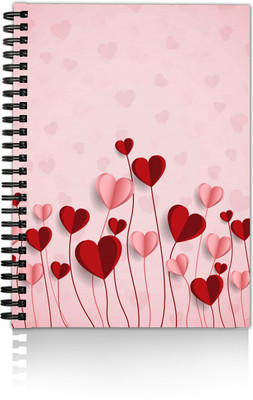 DI-KRAFT Handmade A5 Diary Unruled 160 Pages(Red)