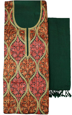 Soul Essence Wool Embroidered Salwar Suit Material