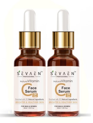 sevaen Vitamin C Serum for Face Enrich with Turmeric & Aloevera Extract for acne(60)