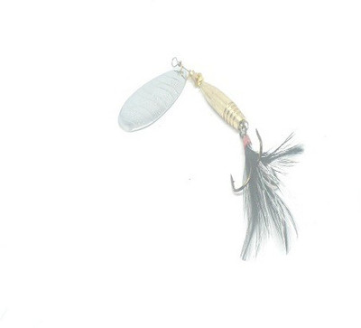 JUST ONE CLICK Spinner Carbon Steel Fishing Lure(Pack of 1, Size 8)
