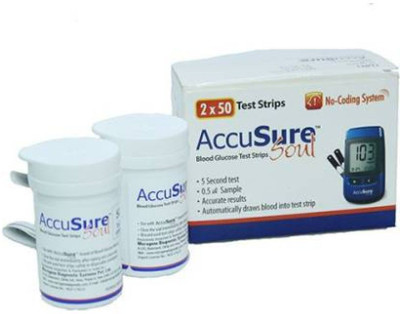 AccuSure 12345 100 Glucometer Strips