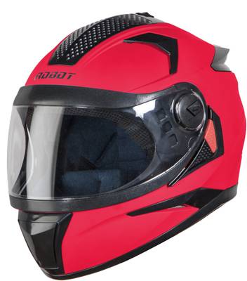 Steelbird SBH-17 Robot Fluo Motorbike Helmet  (FLUO W.MELON GLOSSY)